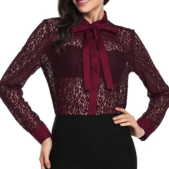 Women’s Elegant Lace Top - Picture 2 of 8